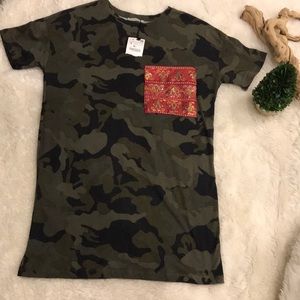 Brand new Zara T-shirt with sequin pocket detail